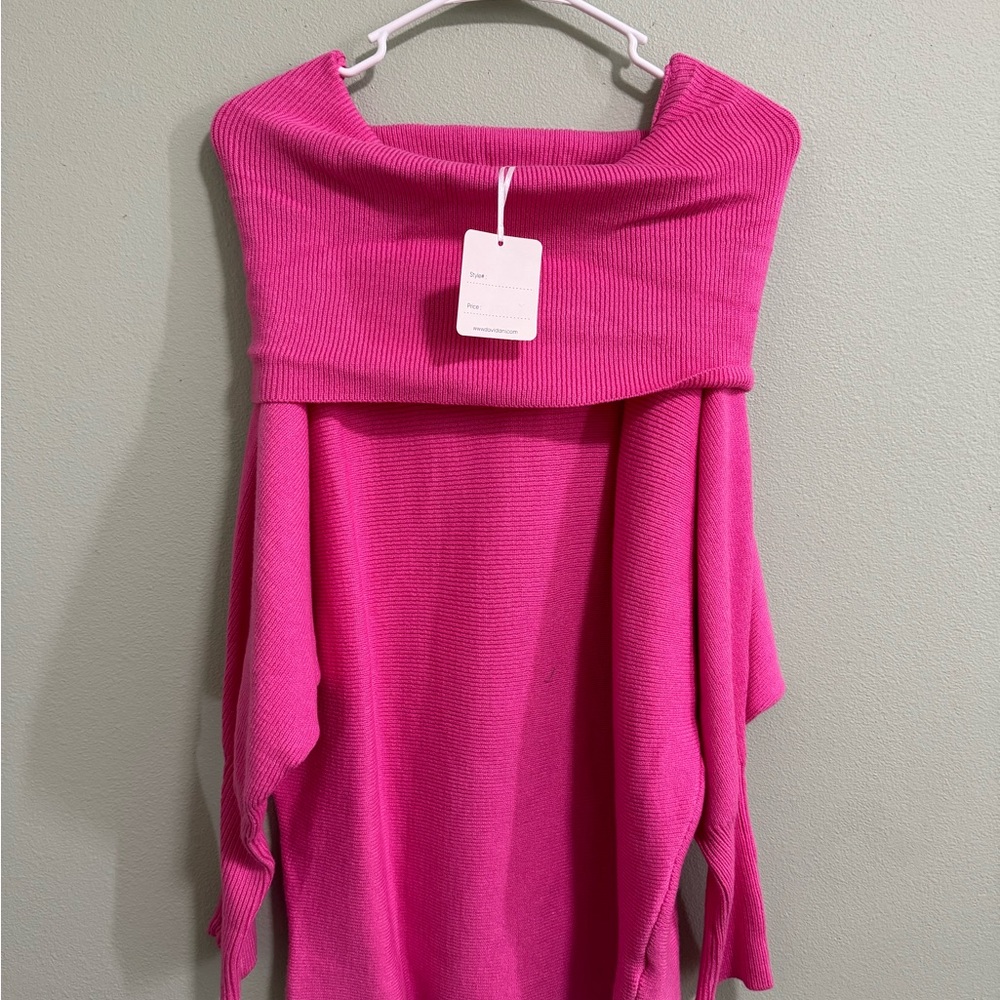 vici collection off shoulder sweater